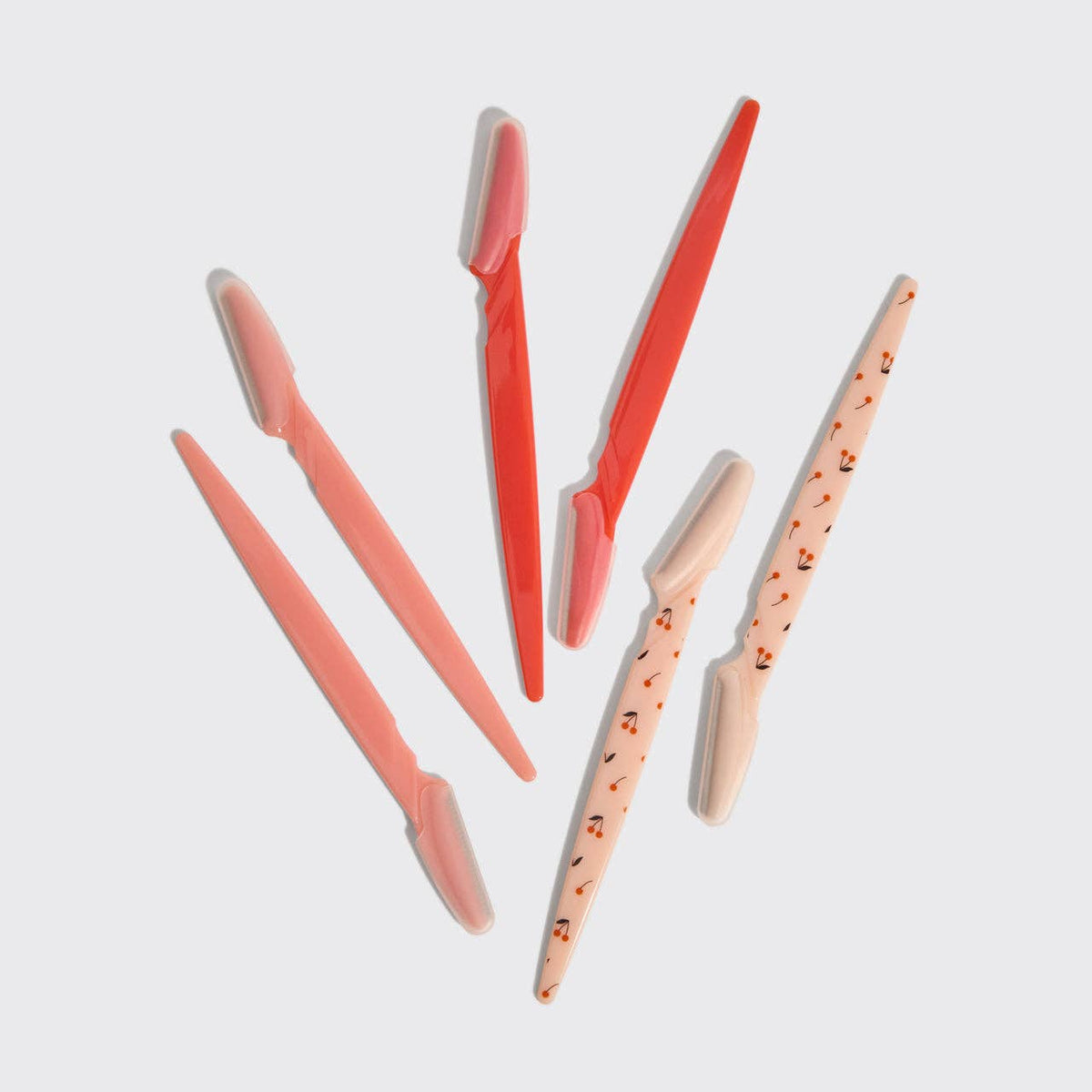 Recycled Plastic Dermaplaners 6pc Set - Asstd Cherry Blossom – Lavish 31 (view 3)