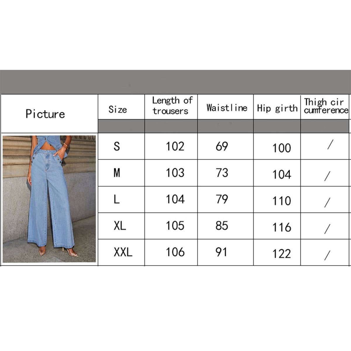 Loose denim wide leg pants: blue – Lavish 31 (view 11)