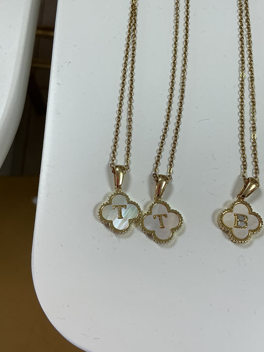T clover letter necklace – Lavish 31