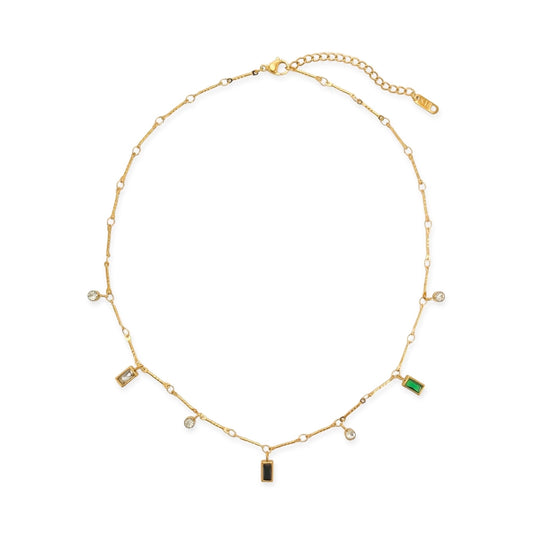 Gold Multi colored necklace