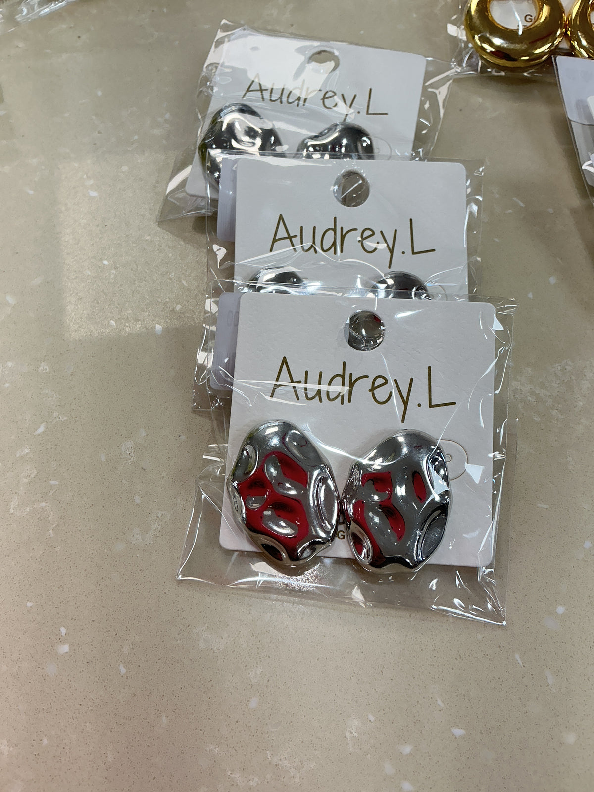 Silver bumpy earrings – Lavish 31