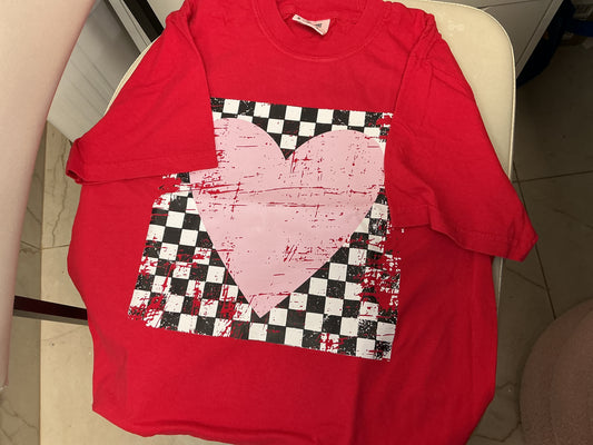 Checked heart tee – Lavish 31