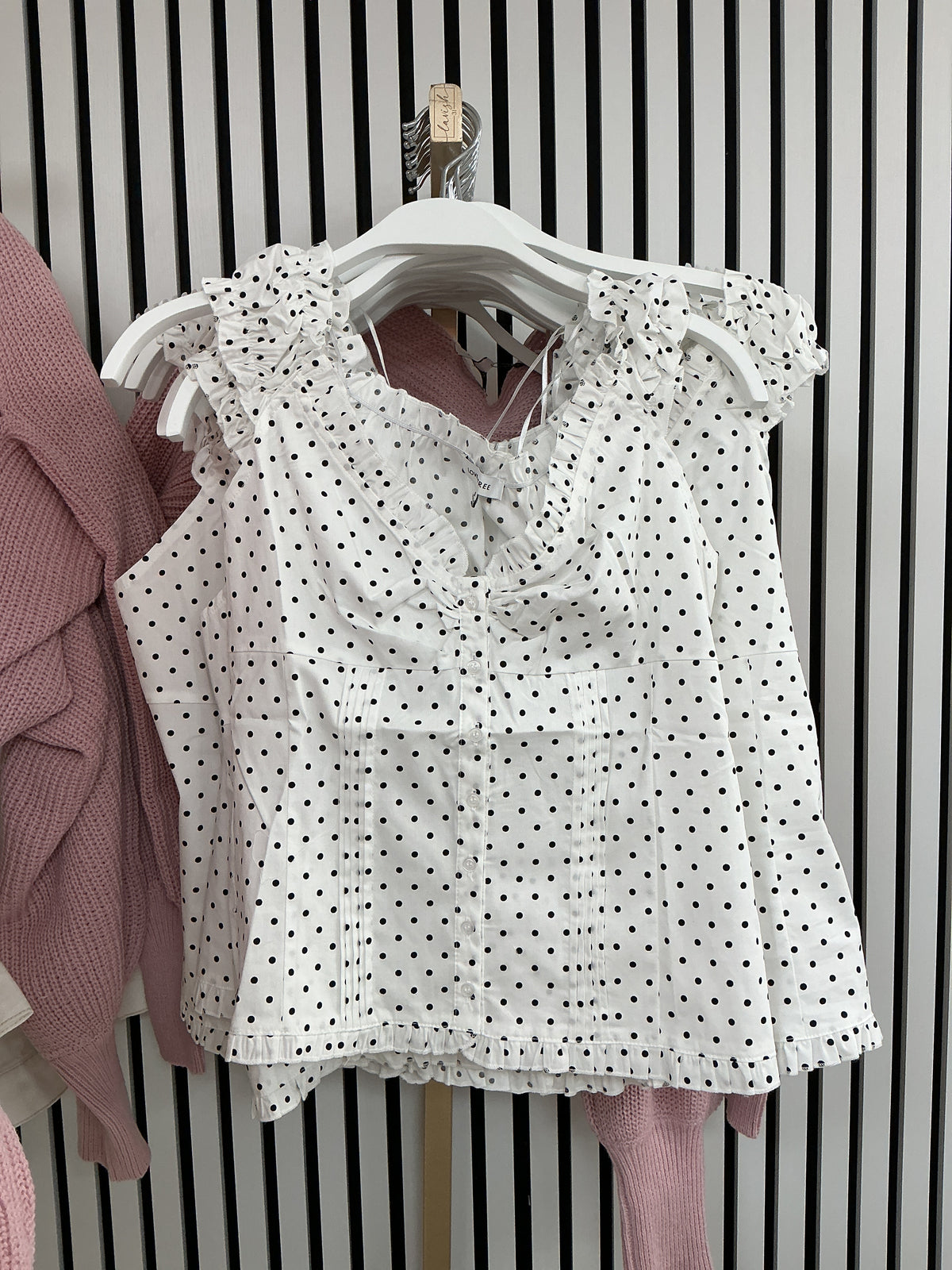 Polkadot ruffled top – Lavish 31