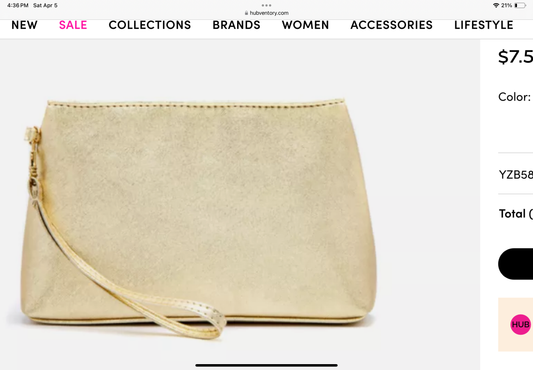 Glam wristlet pouch – Lavish 31