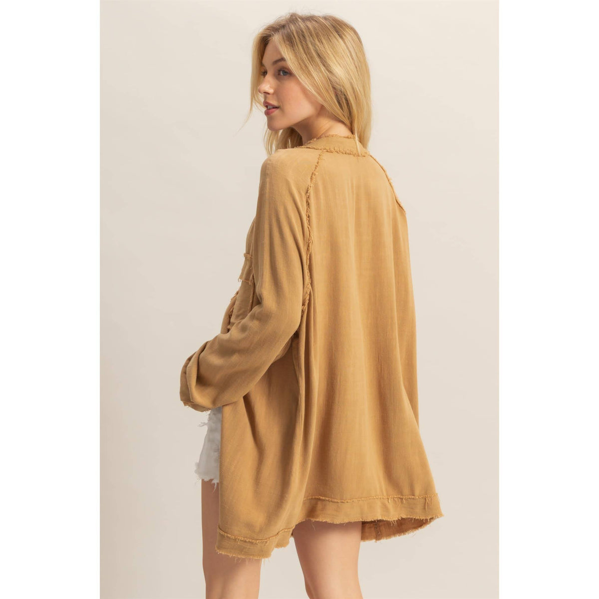 Brown cardigan fringe – Lavish 31 (view 3)