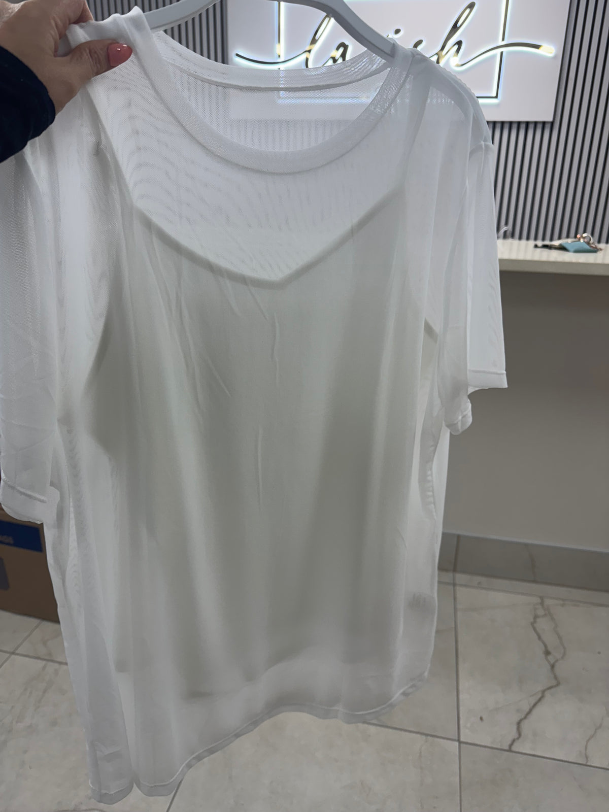 White sheer top – Lavish 31