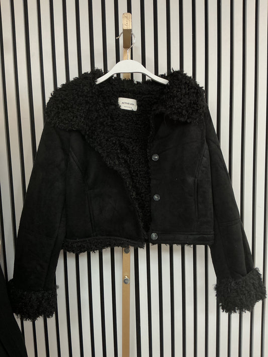 Black suede fur jacket – Lavish 31
