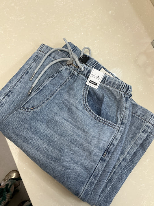 Judy blue denim draw string pants – Lavish 31