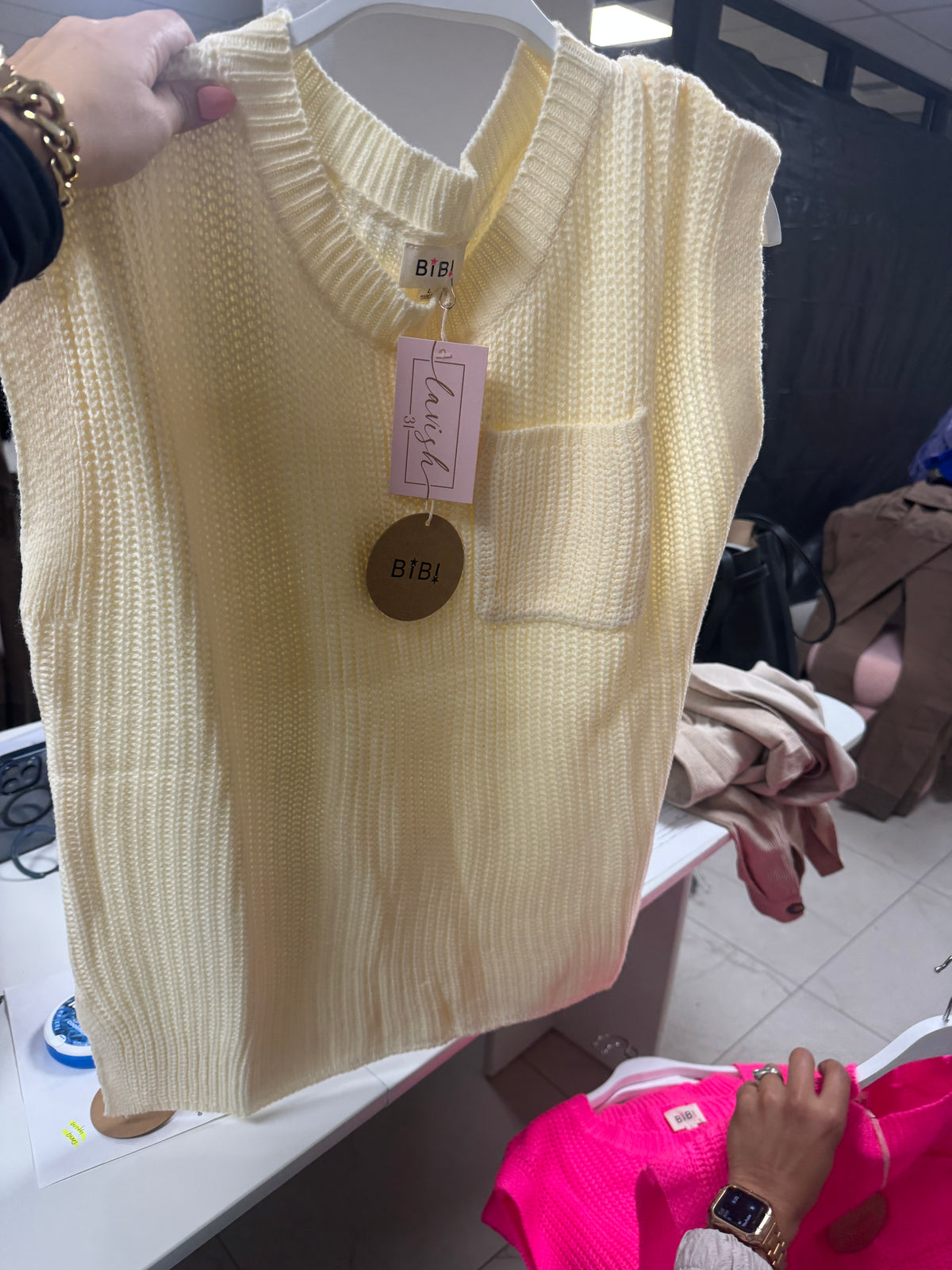 Knitted pocket top – Lavish 31 (view 2)