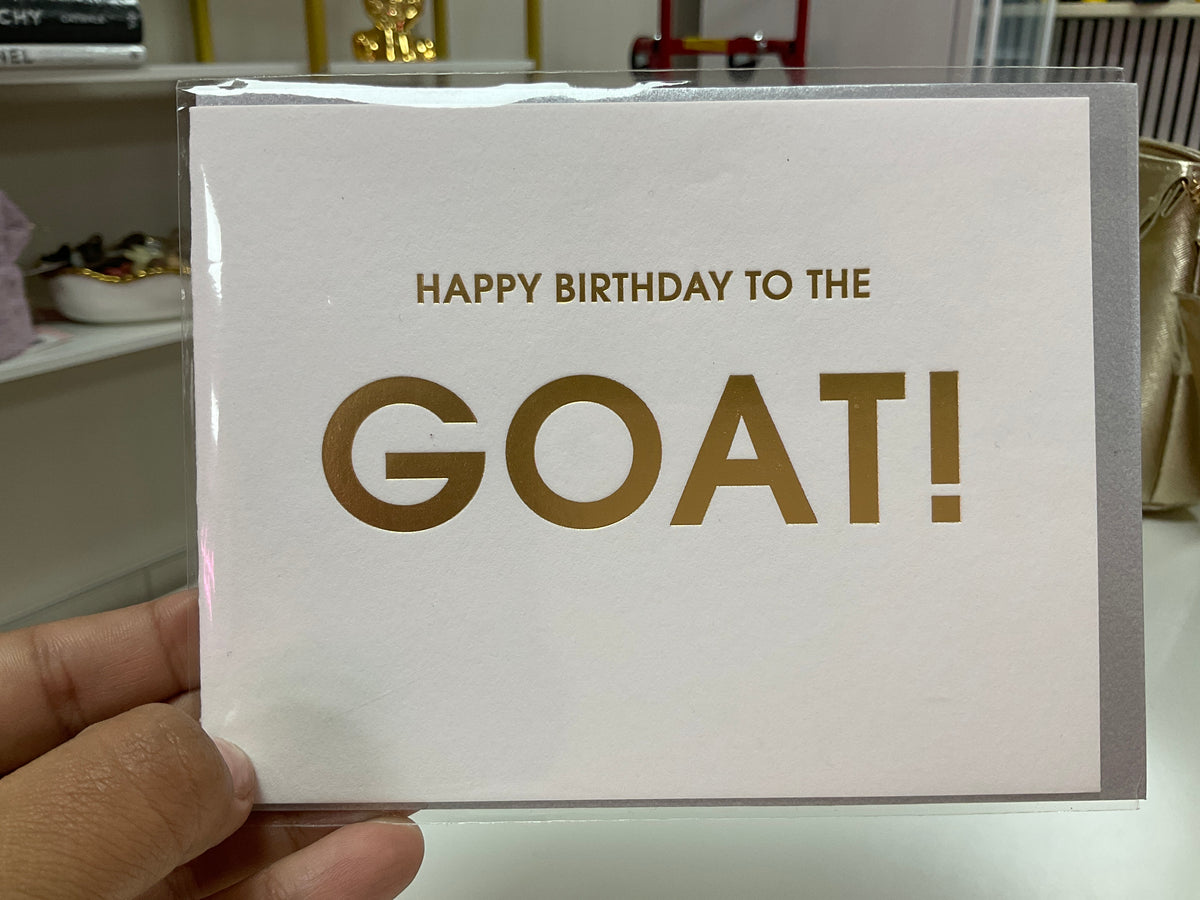 Happy birthday to the GOAT! card – Lavish 31