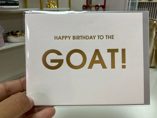 Happy birthday to the GOAT! card – Lavish 31