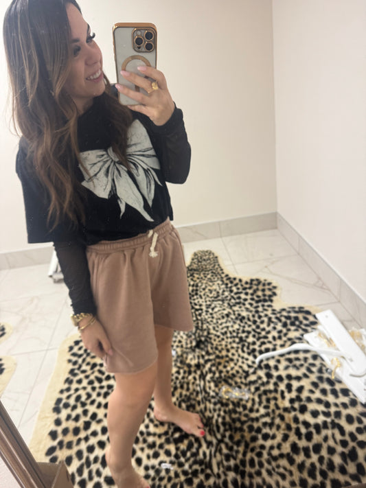 Dark taupe lounge shorts – Lavish 31
