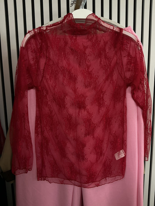 Red lace top – Lavish 31