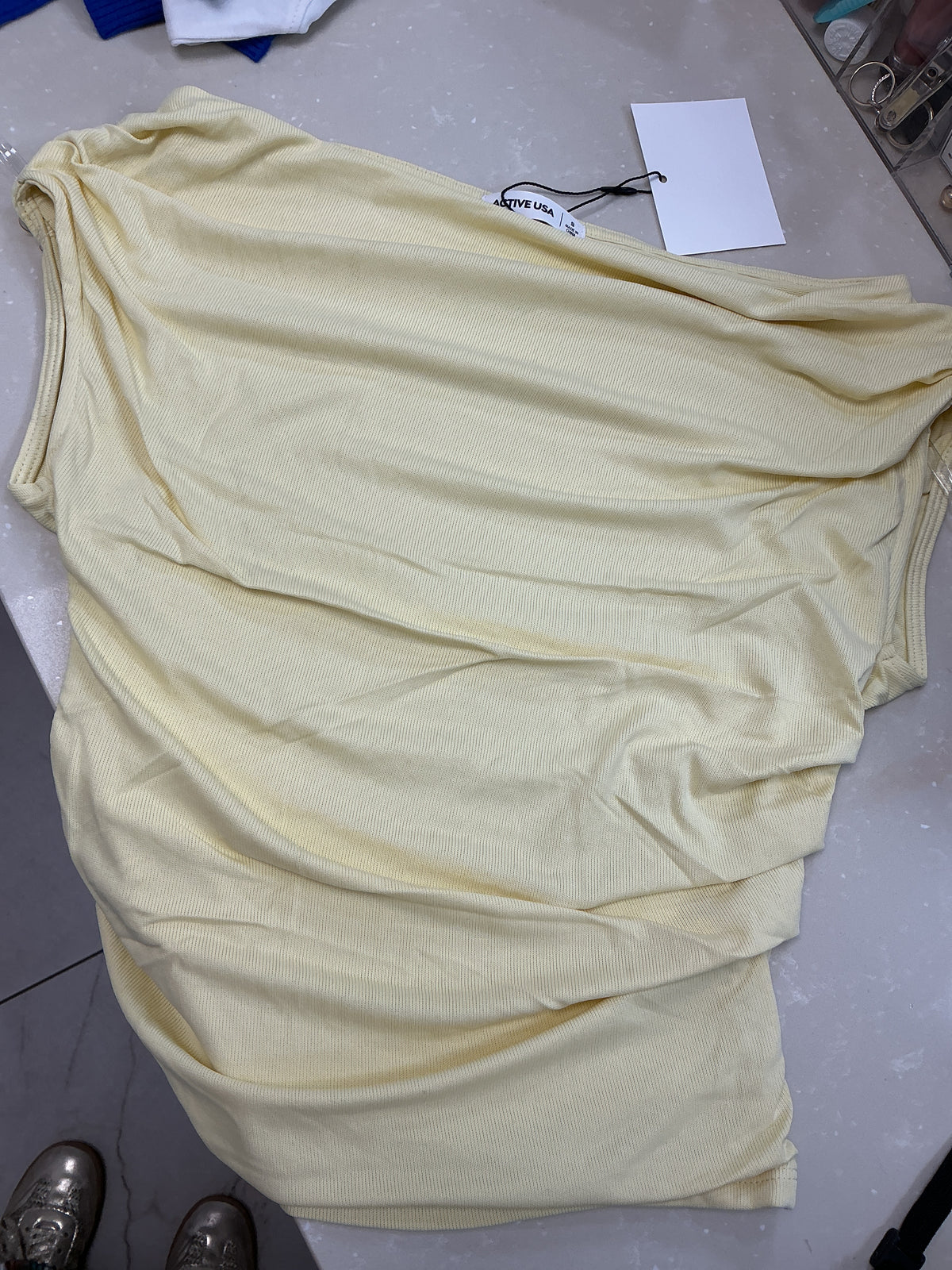 Yellow off the shoulder top – Lavish 31