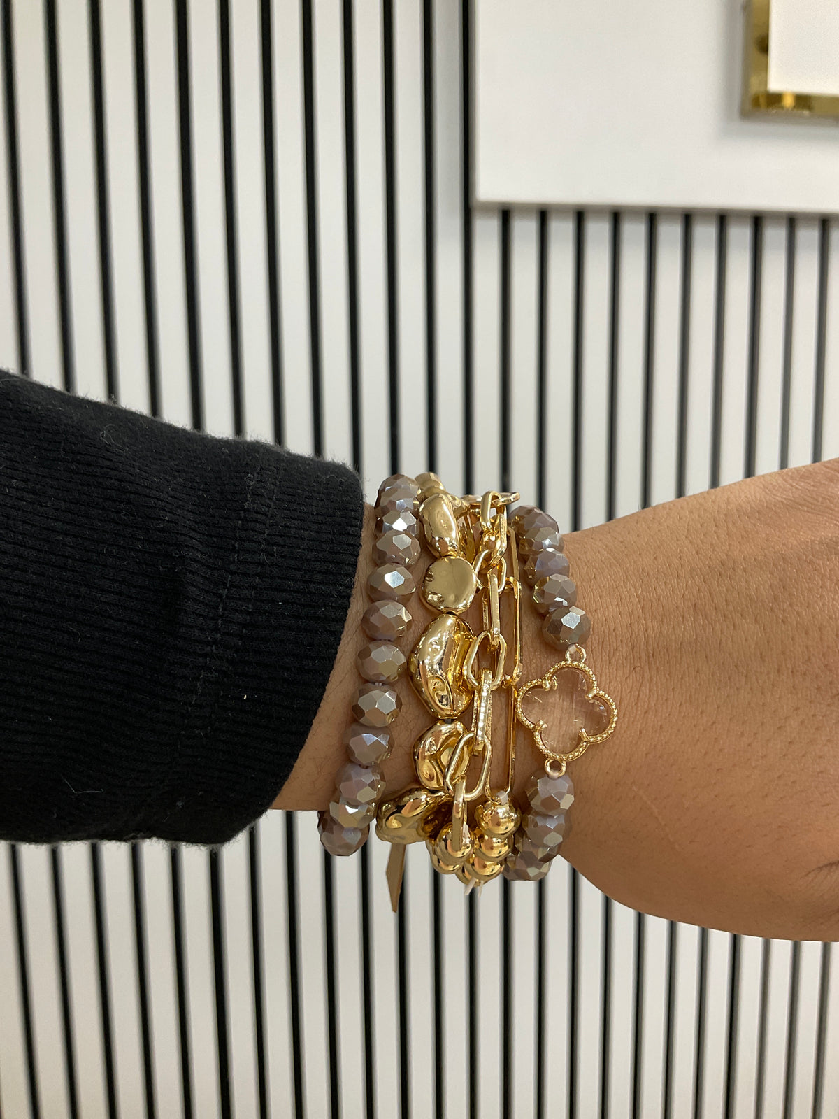 Purple and gold bracelet set – Lavish 31