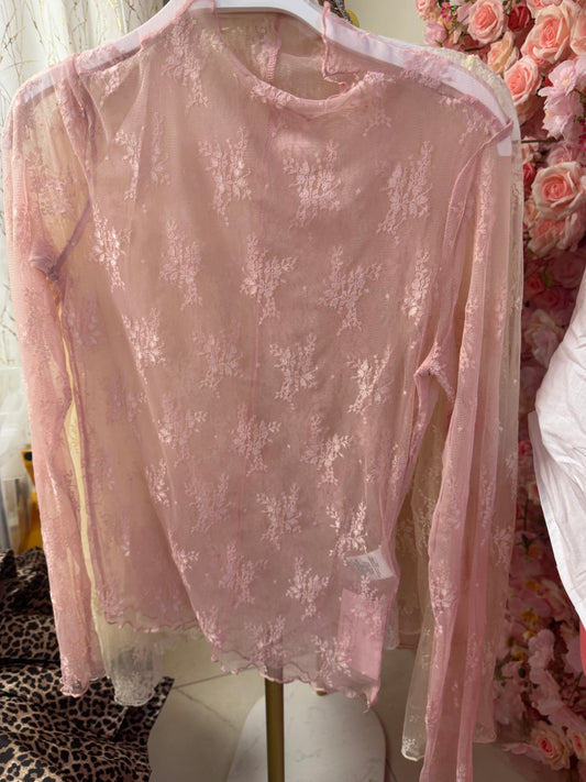 Pink sheer lace – Lavish 31