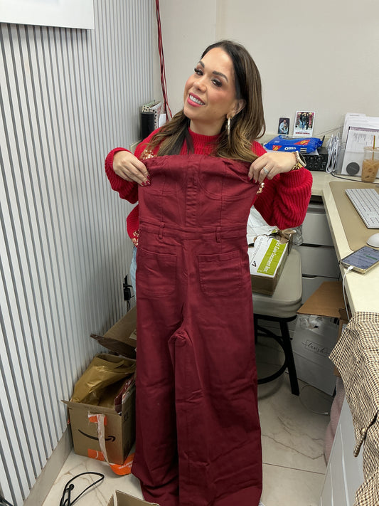 Burgundy jumpsuit – Lavish 31