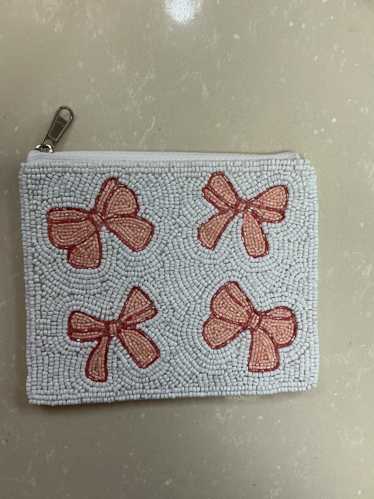 Beaded pink bow pouch – Lavish 31