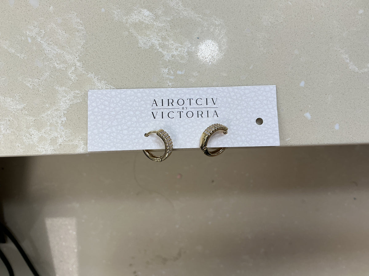 Bling small dainty hoops airotciv by Victoria – Lavish 31
