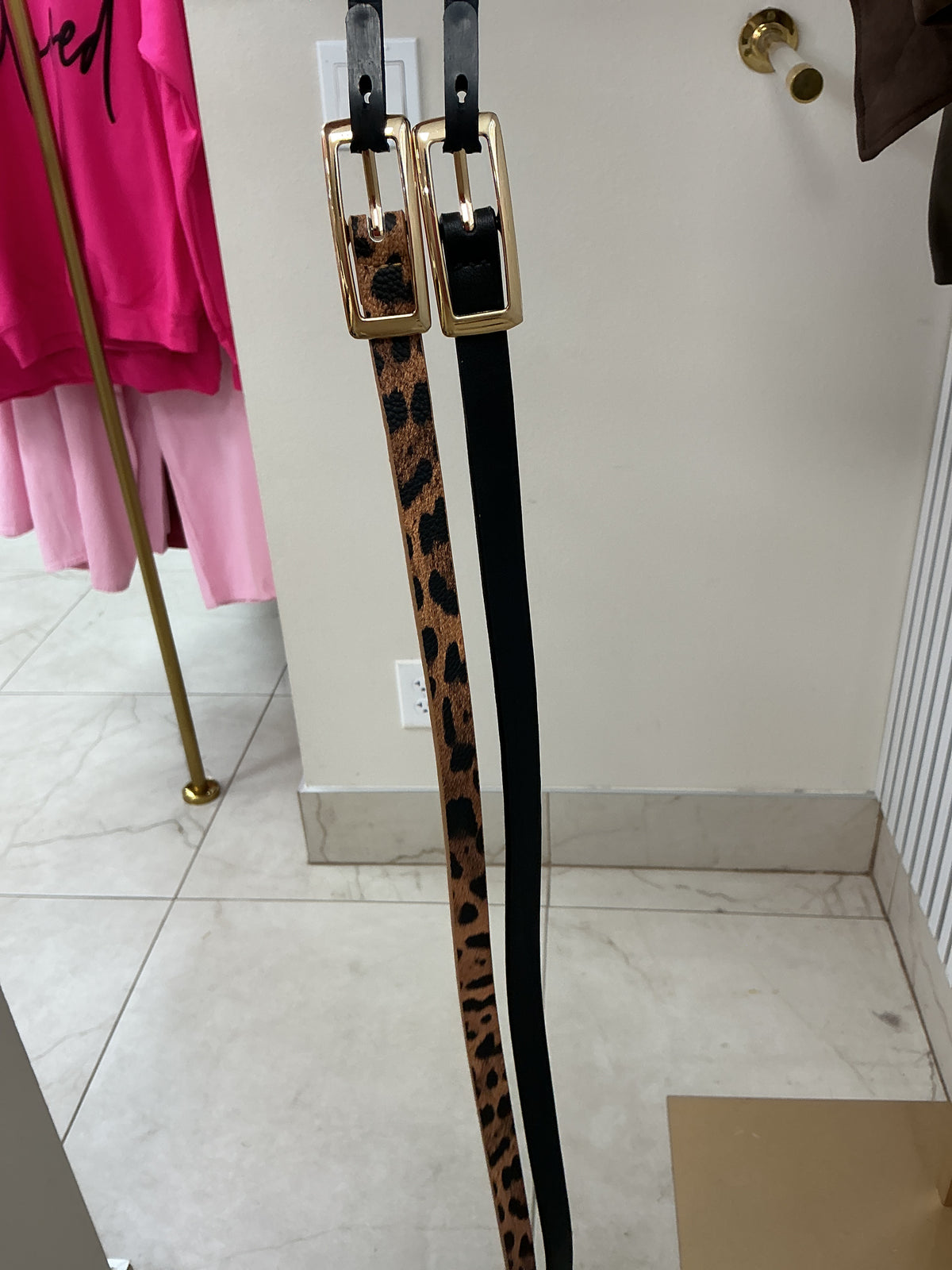Black/brown cheetah belt – Lavish 31
