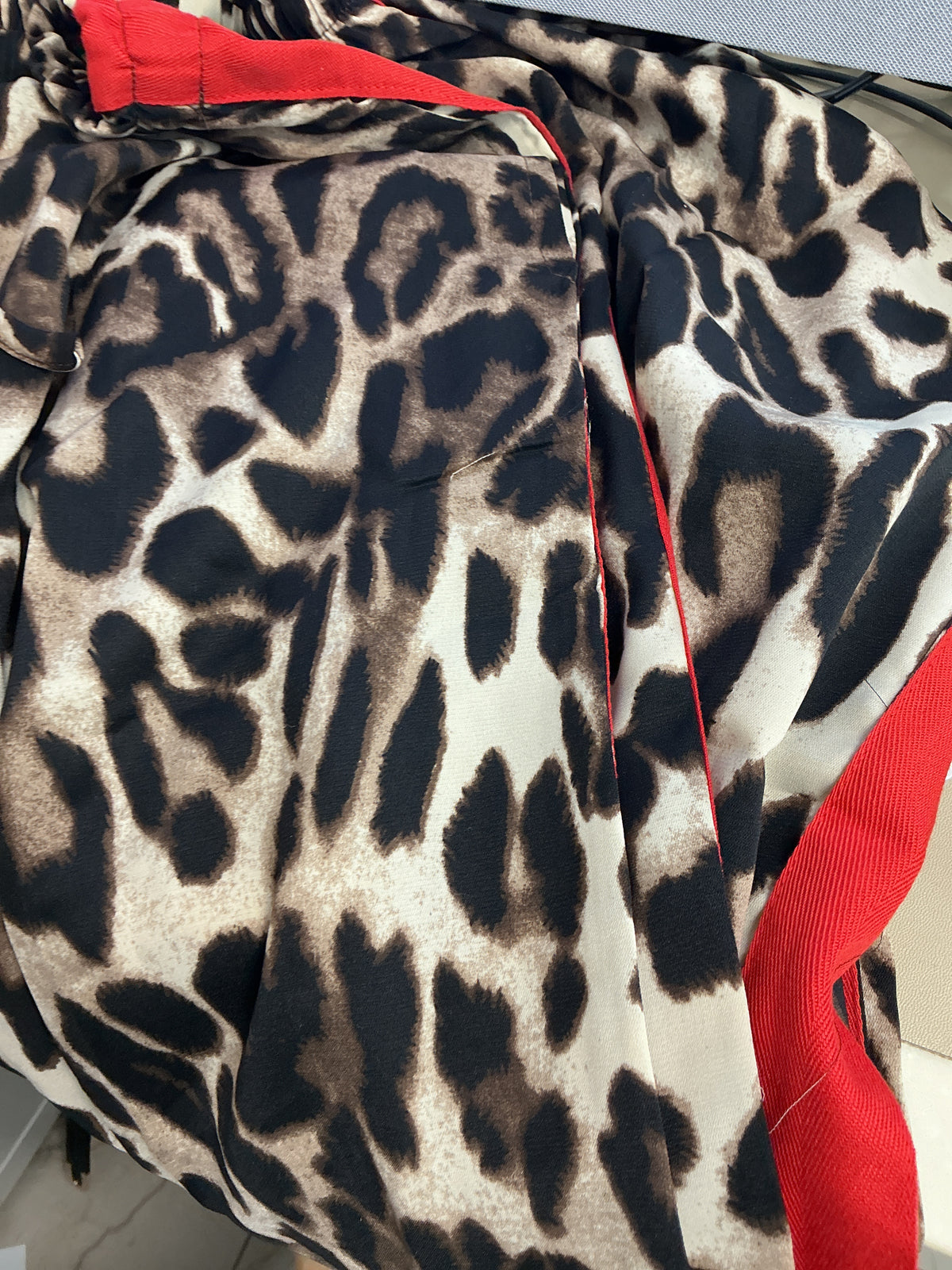 Cheetah pants with red stripe – Lavish 31