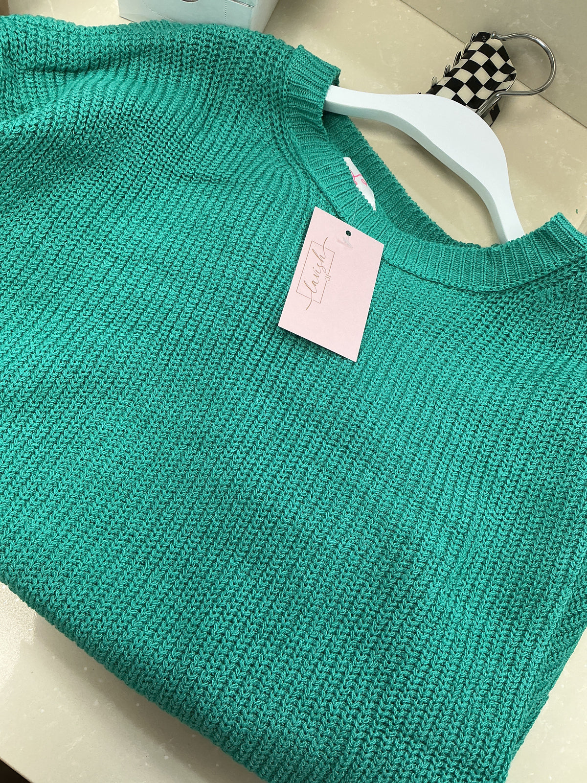 Green knit sweater – Lavish 31