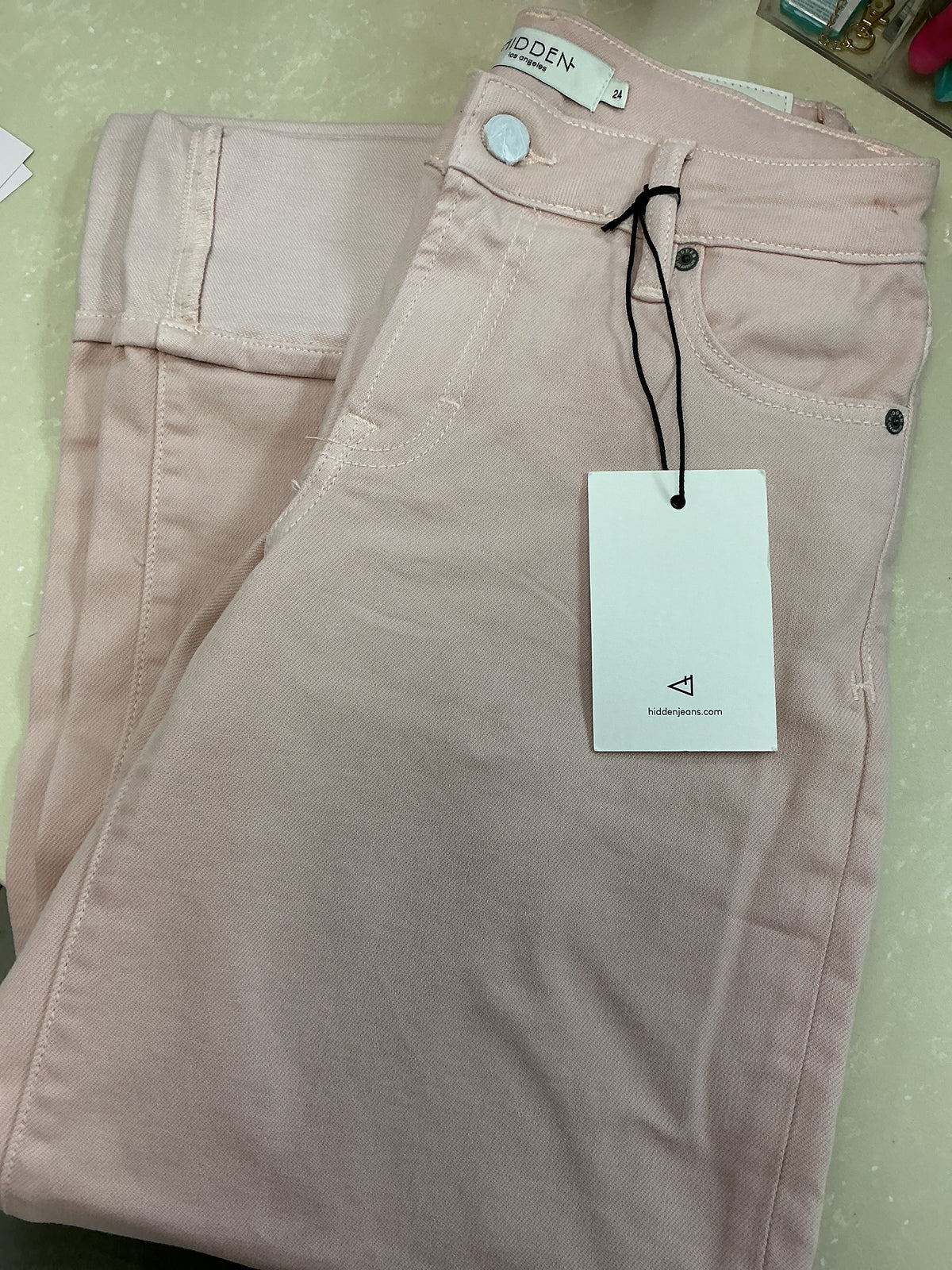 Pink hidden cuffed pants – Lavish 31