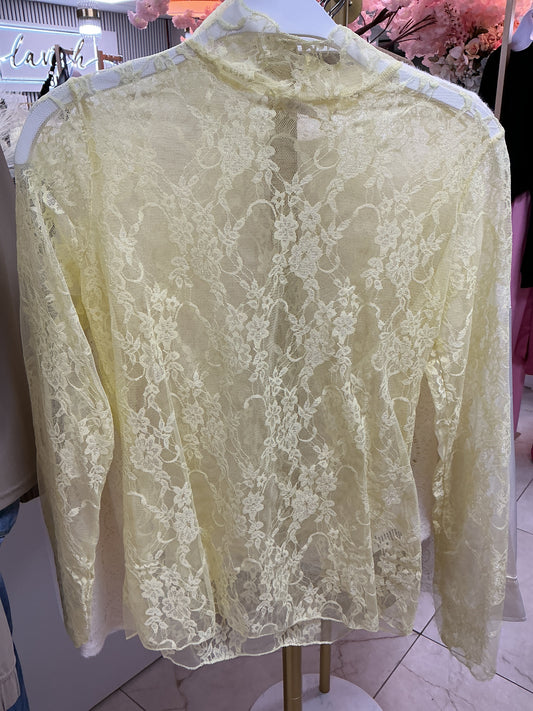 Yellow lace top – Lavish 31