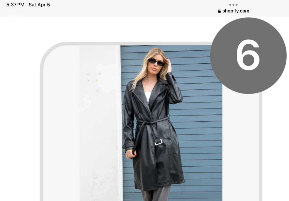 Black leather trench coat – Lavish 31