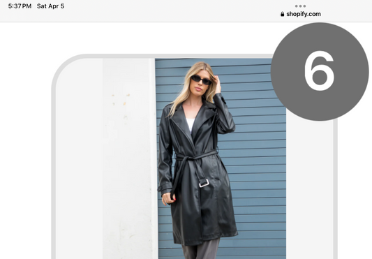 Black leather trench coat – Lavish 31