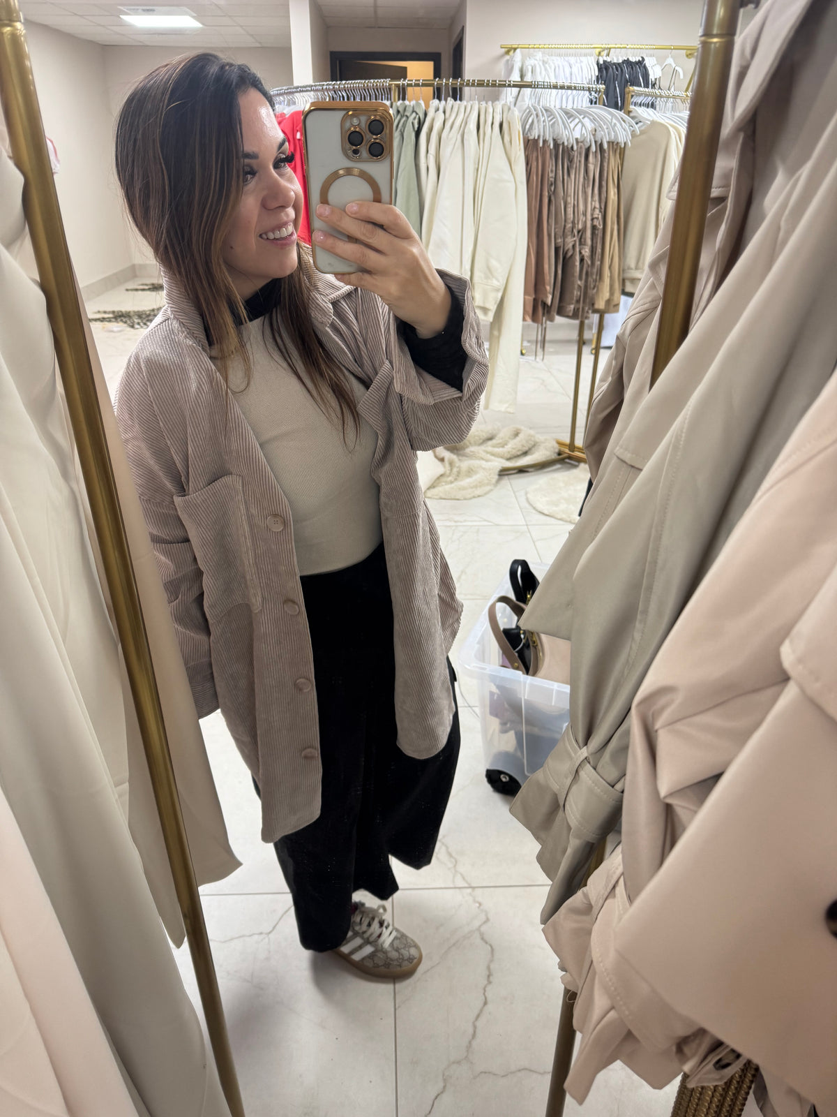 Light grey button light kimono – Lavish 31