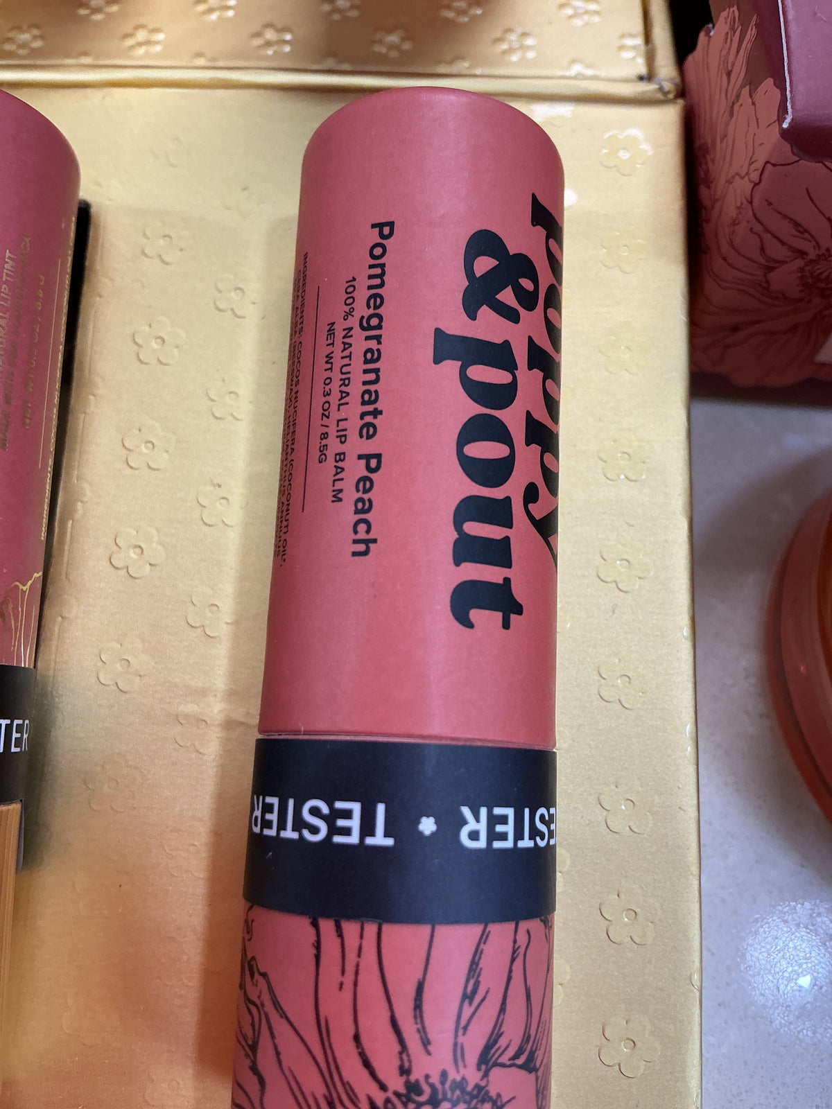 Pomegranate peach lip balm – Lavish 31