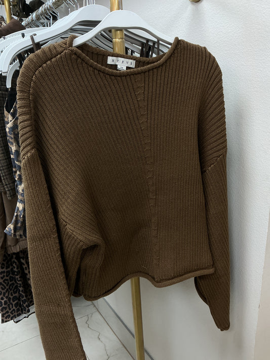 Brown knit sweater – Lavish 31