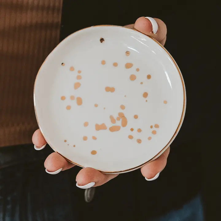 Gold and white jewelry dish – Lavish 31