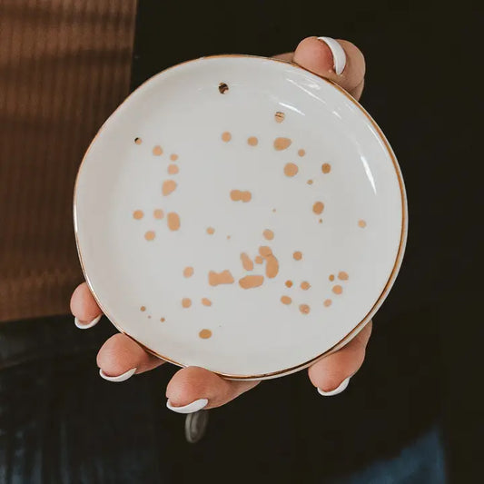 Gold and white jewelry dish – Lavish 31