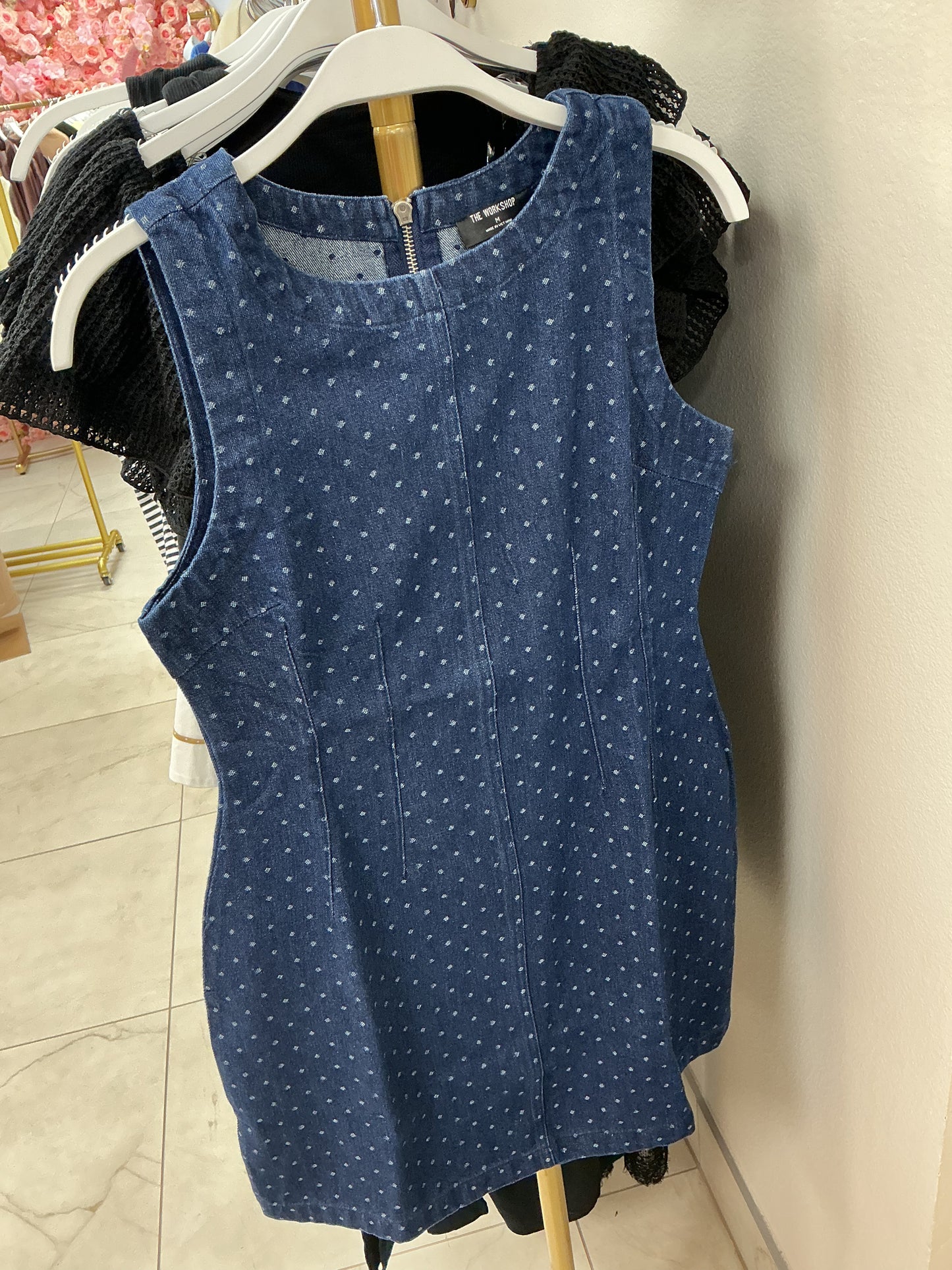 Denim polkadot dress – Lavish 31
