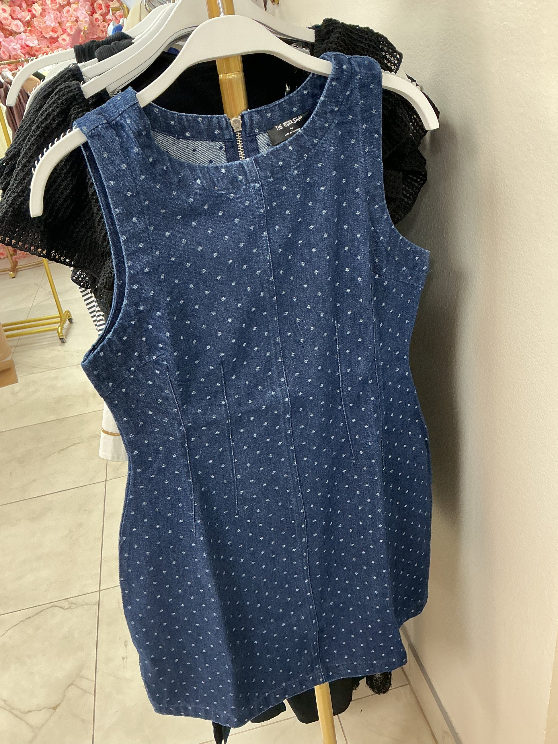 Denim polkadot dress – Lavish 31