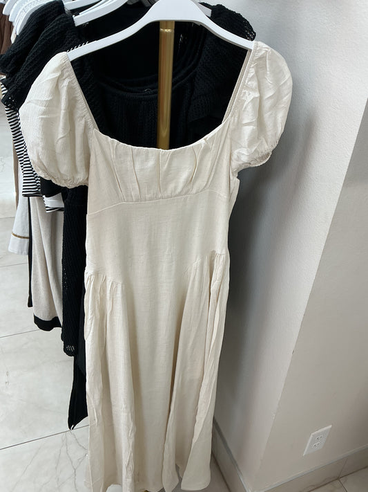Beige off the shoulder dress – Lavish 31