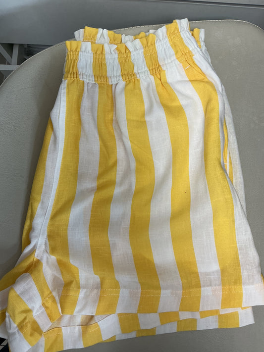 Yellow striped shorts – Lavish 31