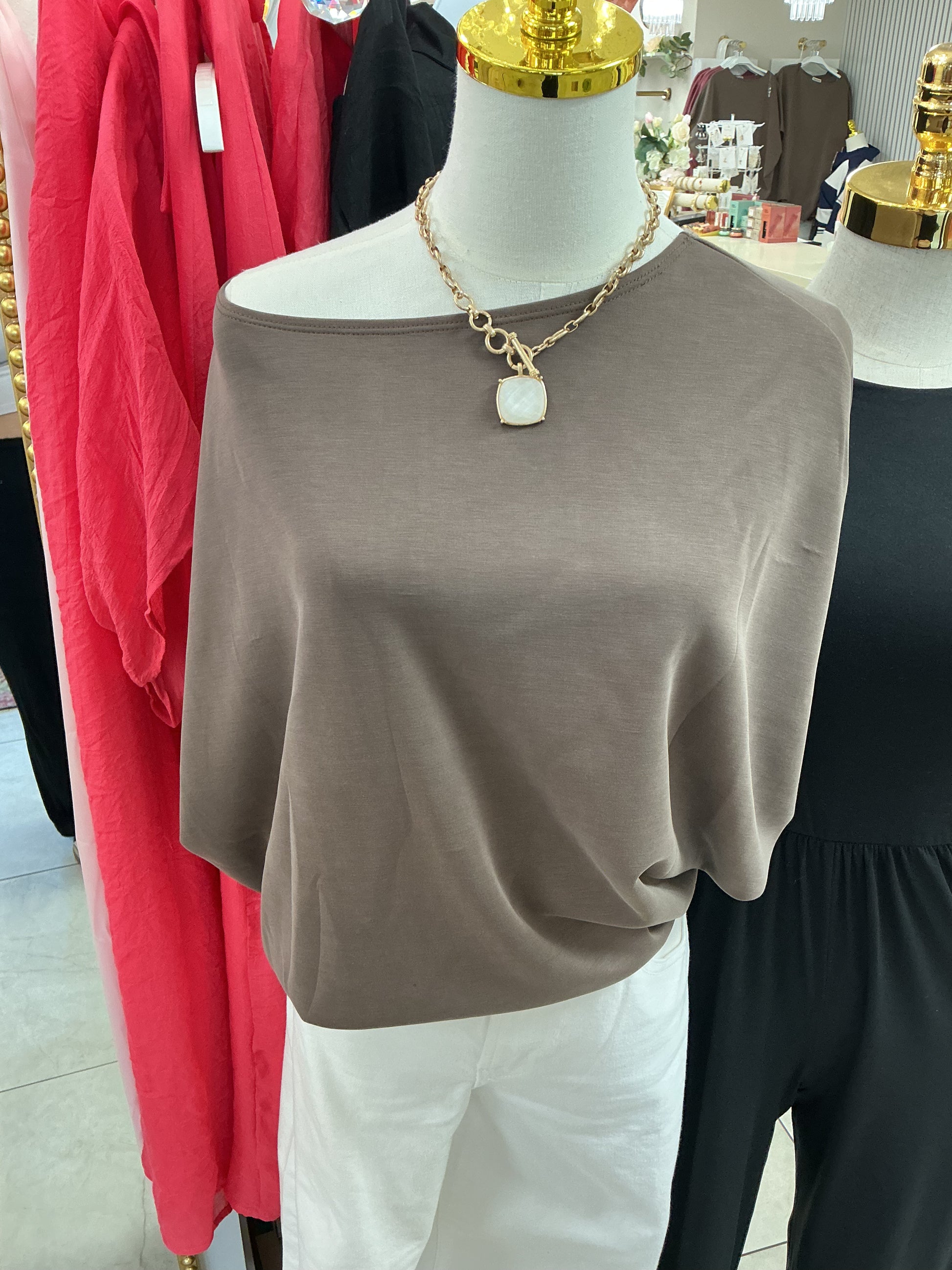 Brown dolman top – Lavish 31