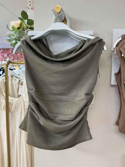 Green off the shoulder top – Lavish 31