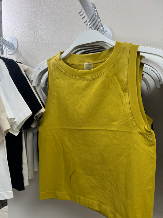 Gold ginger high crew neck tank – Lavish 31