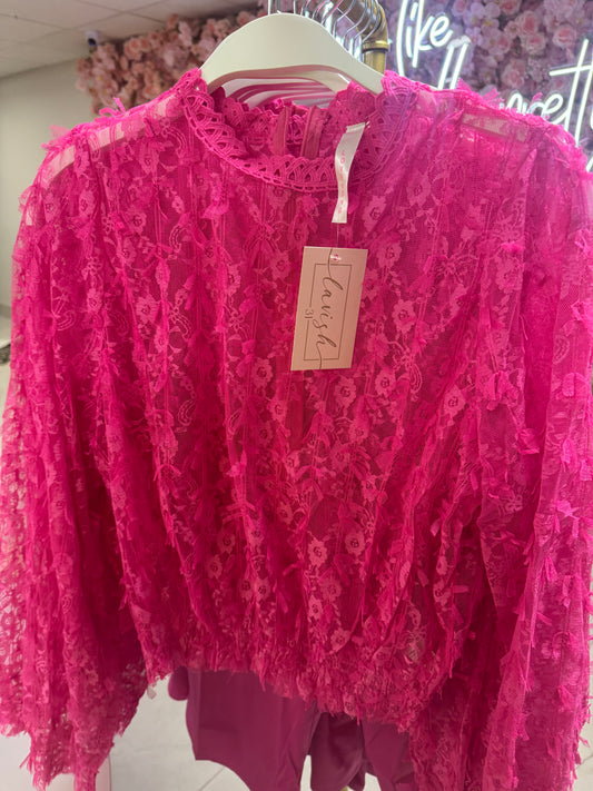Pink floral lace – Lavish 31