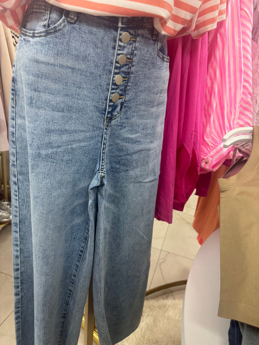 High rise cropped button fly – Lavish 31