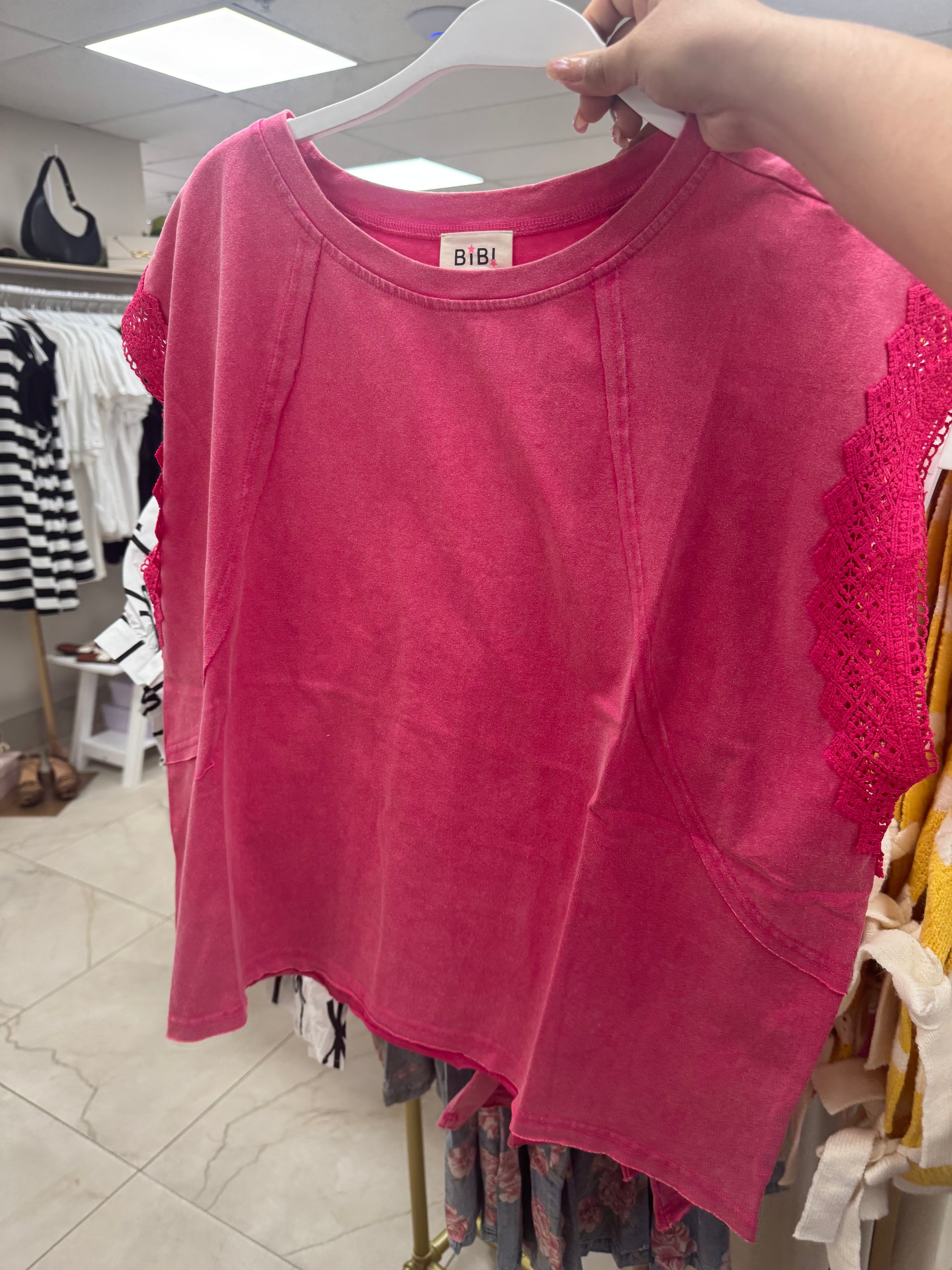 Pink lace top – Lavish 31