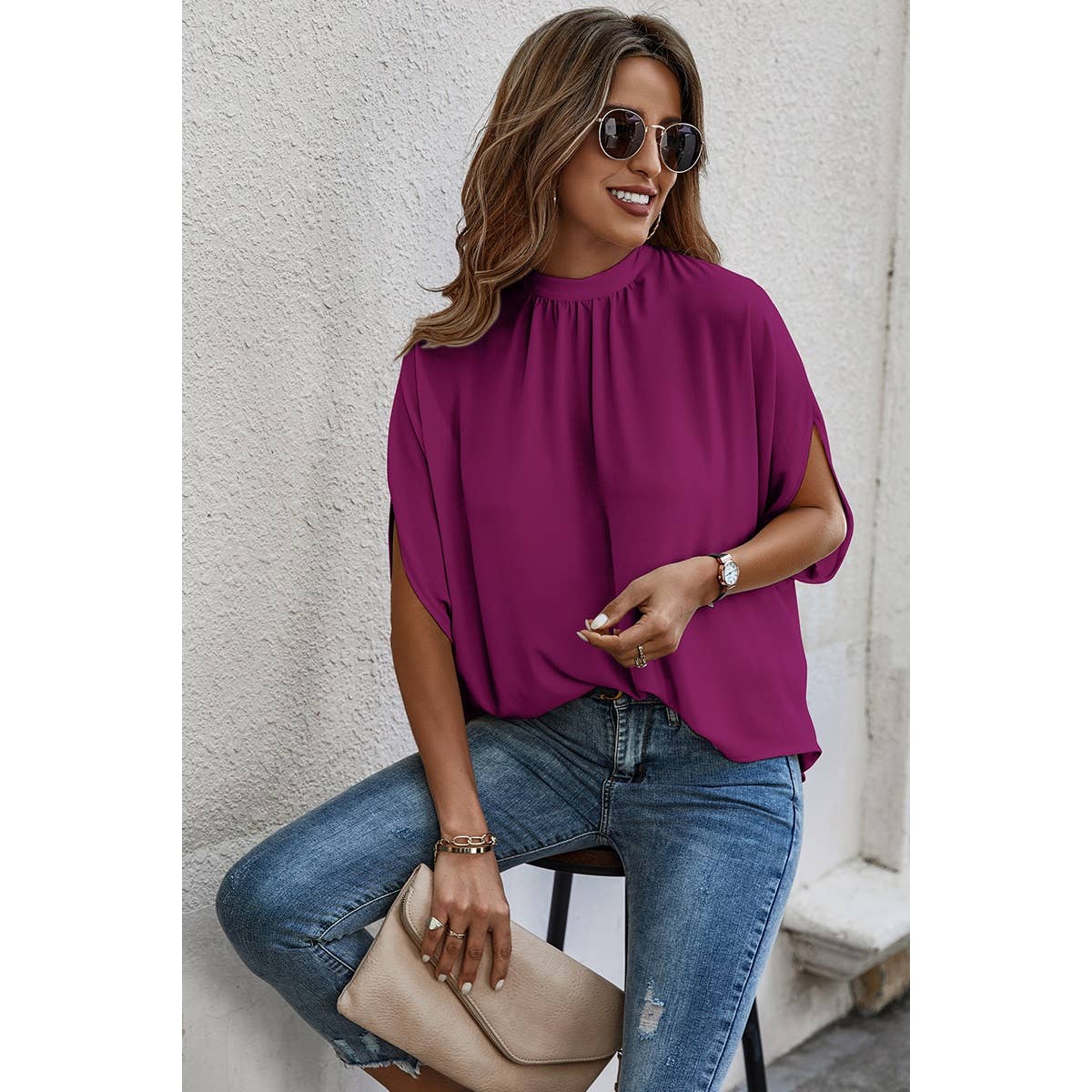 Purple flowy top – Lavish 31
