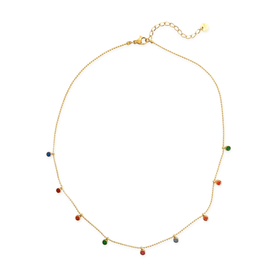 Multi color necklace