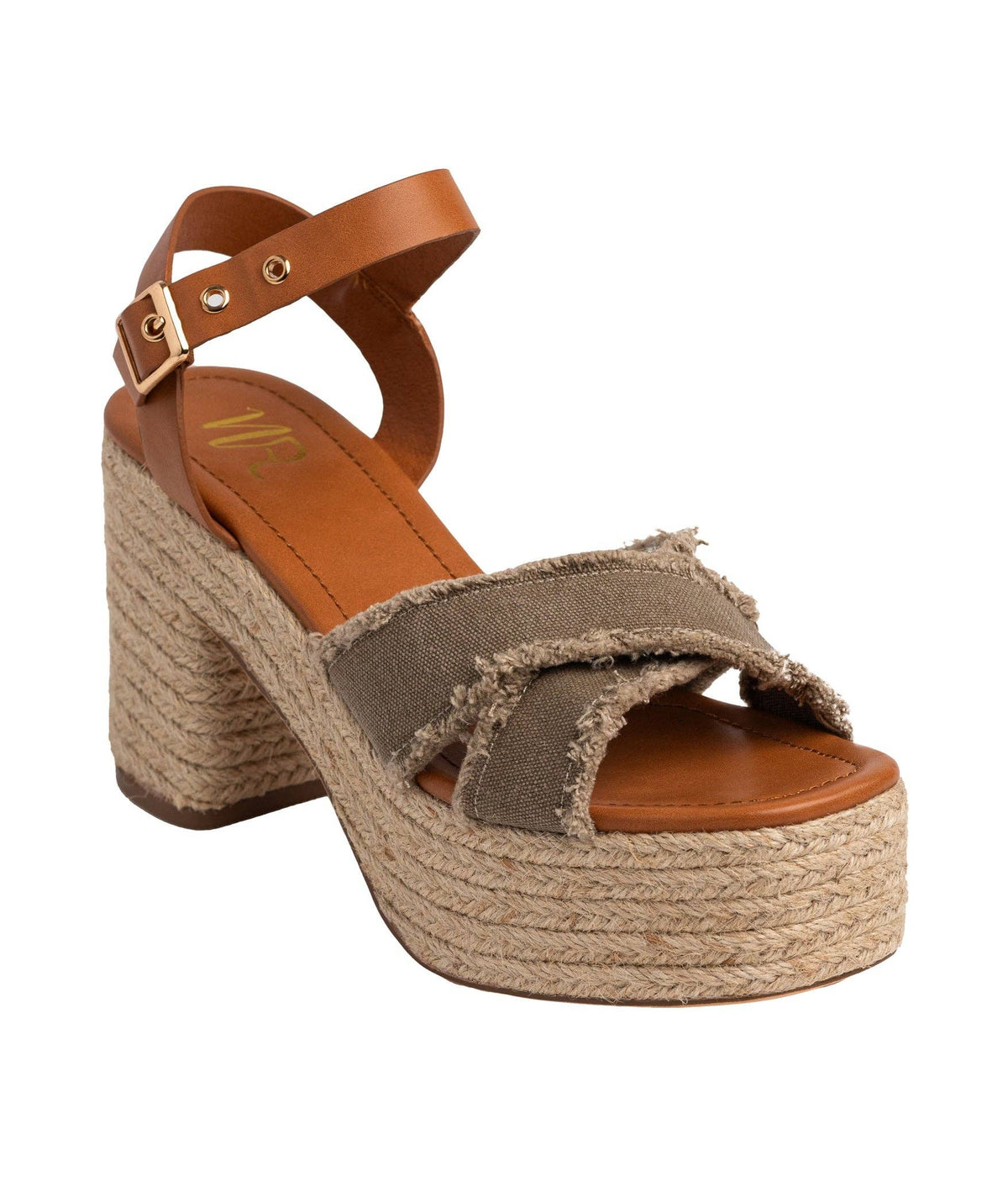 Nana Platform-wedge Sandals: Khaki – Lavish 31 (view 3)