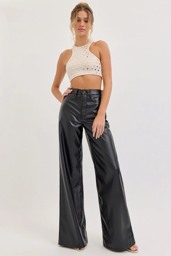 Cello black leather pants – Lavish 31