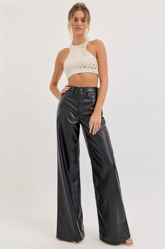 Cello black leather pants – Lavish 31